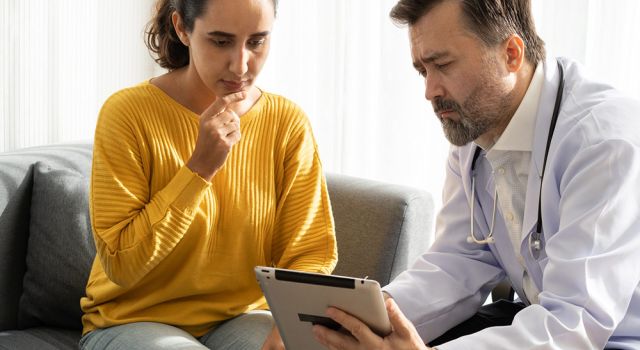 patient with doctor