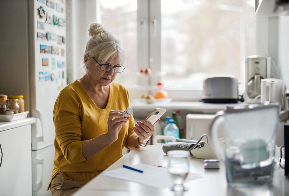 woman conducts clinical trial