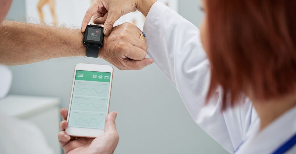 doctor checking vitals